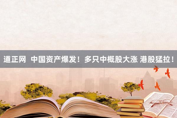 道正网  中国资产爆发！多只中概股大涨 港股猛拉！