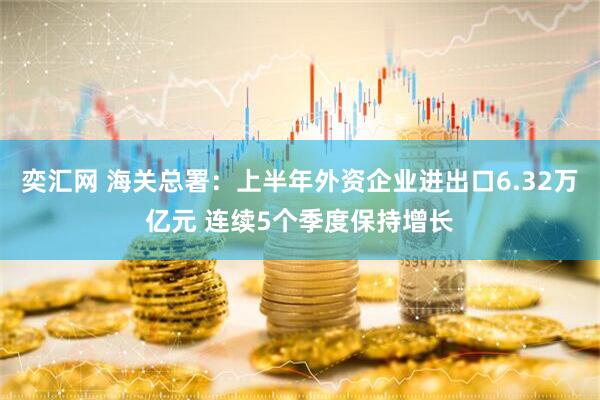 奕汇网 海关总署：上半年外资企业进出口6.32万亿元 连续5个季度保持增长
